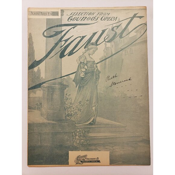 Sheet Music-"Faust" Gounod's Opera, Henry Carter,  1926 - Picture 1 of 3